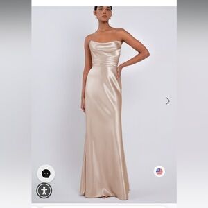 Jenny Yoo Corinne Petal Backless Dress